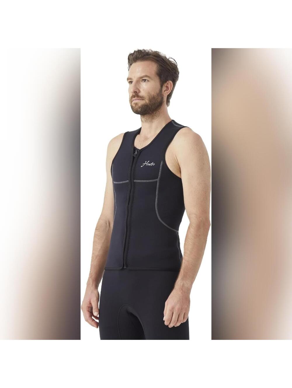NWOT Hevto Men's 3mm Neoprene Vest, Zip Up Wet Suit for Men, XL